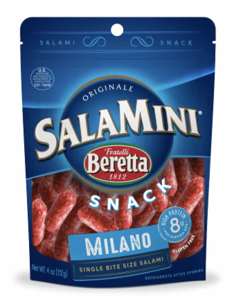 Fratelli Beretta SalaMini Milano Salami Snacks - 4 Oz