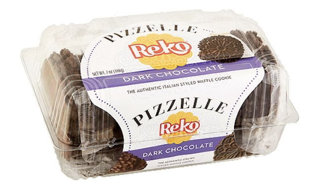 Reko Pizzelle Dark Chocolate Waffle Cookie - 7 oz