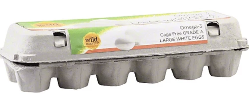 Wild Harvest Cage Free Omega 3 Grade A Large Brown Eggs - 12 Count