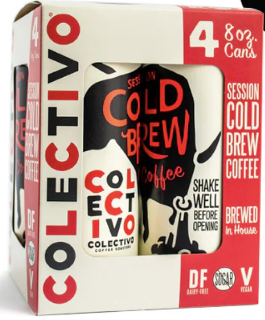 Colectivo Cold Brew Black Coffee 8 Fl Oz - 4 Packs