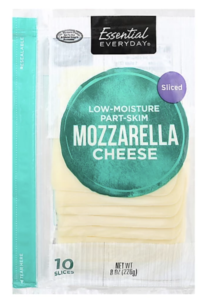Essential Everyday Mozzarella Cheese Slices 10 CT - 8 oz