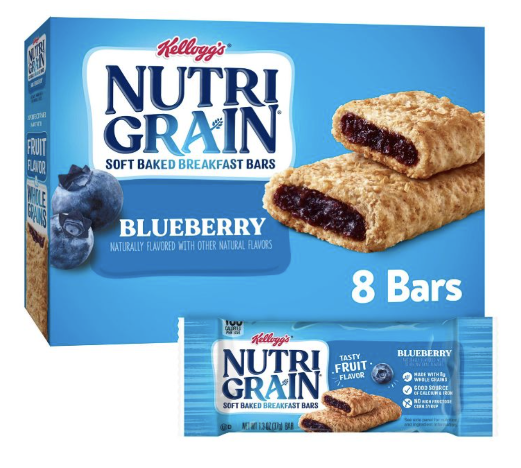 Nutri-Grain Soft Baked Breakfast Bars Blueberry 8ct - 10.4 Oz