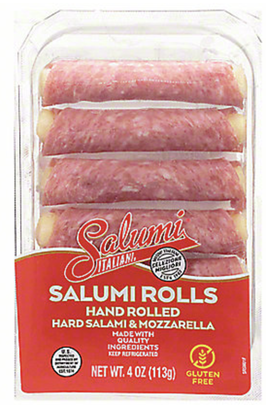 Salumi Italiani Hard Salami & Mozzarella Rolls - 4 Oz