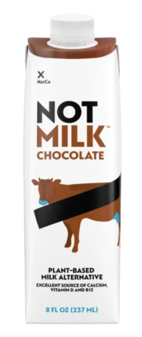 Not Milk Plant Based Milk Alternative Chocolate Gluten Free Dairy Free Vegan - 8 Fl Oz
