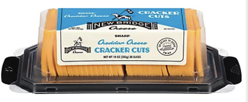 New Bridge Cheese Cheddar Sharp Cheese Cracker Cuts - 10 oz