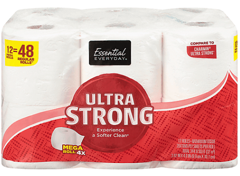 Essential Everyday Bath Tissue Ultra Strong - 12 Rolls