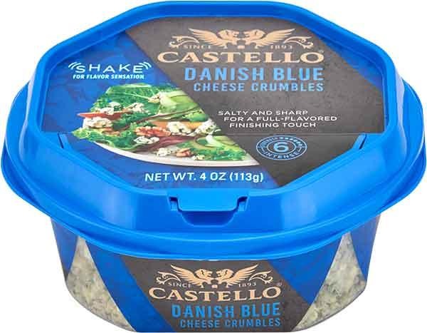 Castello Danish Blue Cheese Crumbles Cup - 4 oz