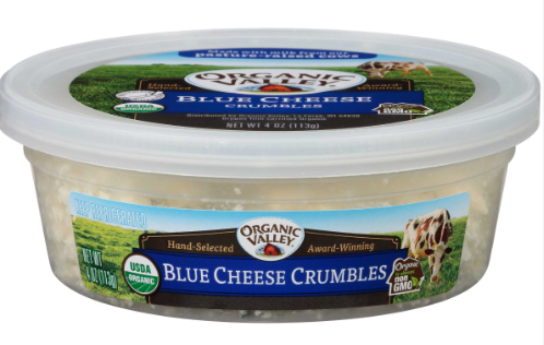 Organic Valley Blue Cheese Crumbles - 4 Oz