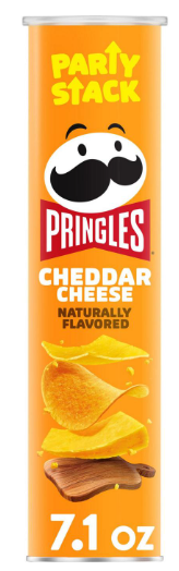 Pringles Potato Crisps Chips Party Stack Cheddar Cheese - 7.1 Oz