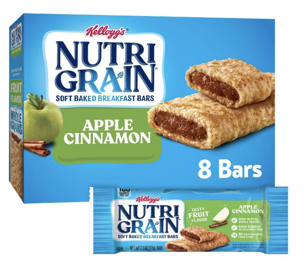 Nutri-Grain Soft Baked Breakfast Bars Apple Cinnamon 8ct - 10.4 Oz