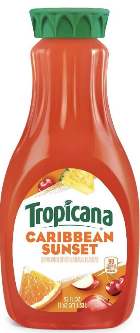 Tropicana Caribbean Sunset Drink - 52 Fl Oz