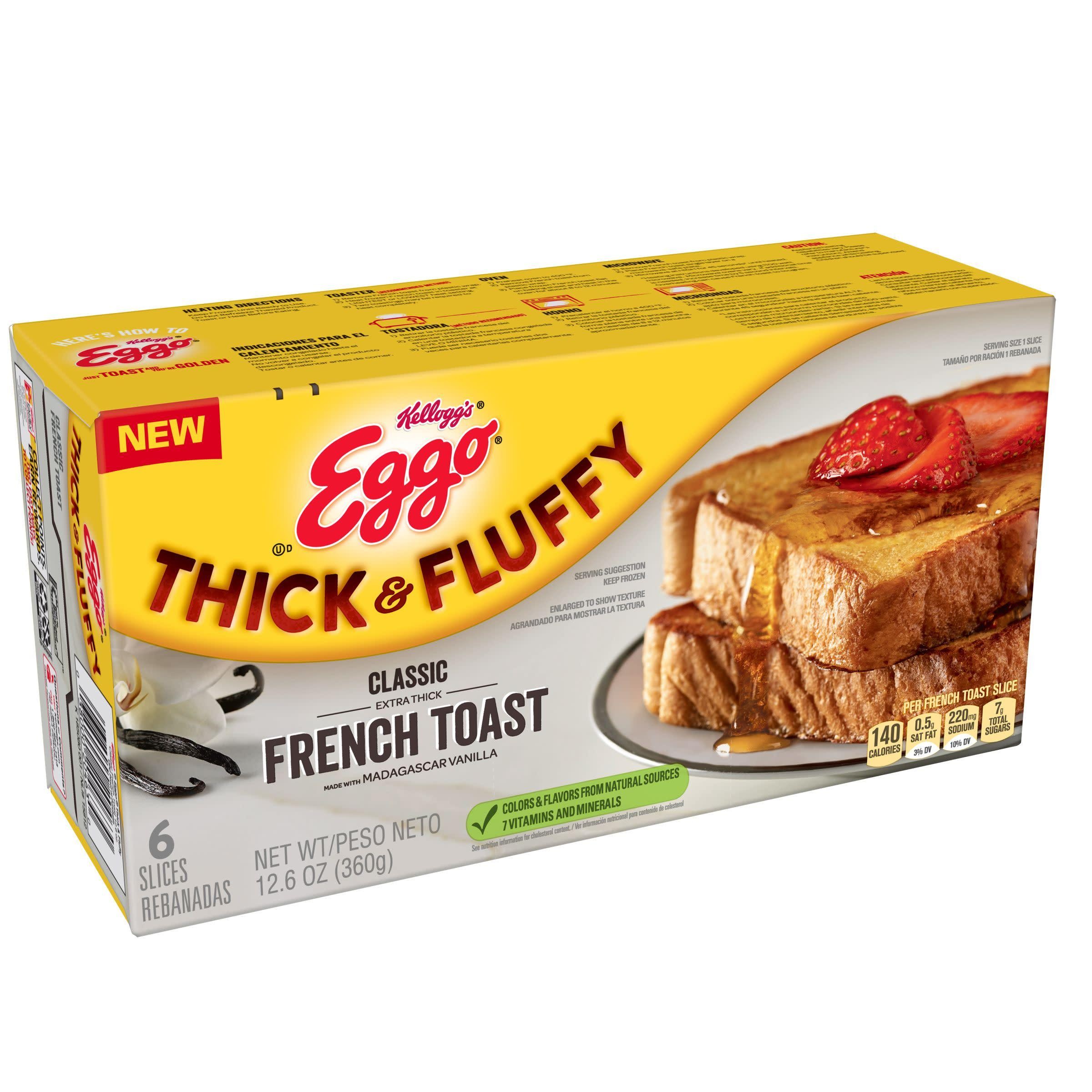 Kellogg's Eggo Thick & Fluffy French Toast 6ct - 12.6 oz