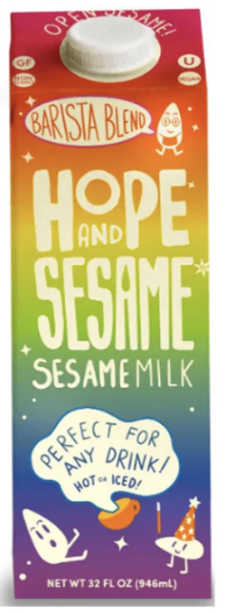 Hope and Sesame Sesame Milk, Barista Blend - 32 Fl Oz