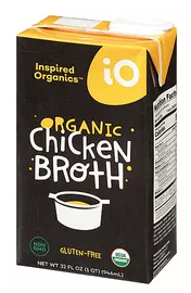 Inspired Organics Organic Chicken Broth Gluten Free - 32 Fl Oz