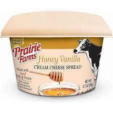 Prairie Farms Mini Cream Cheese Tub, Honey Vanilla - 3.5 oz