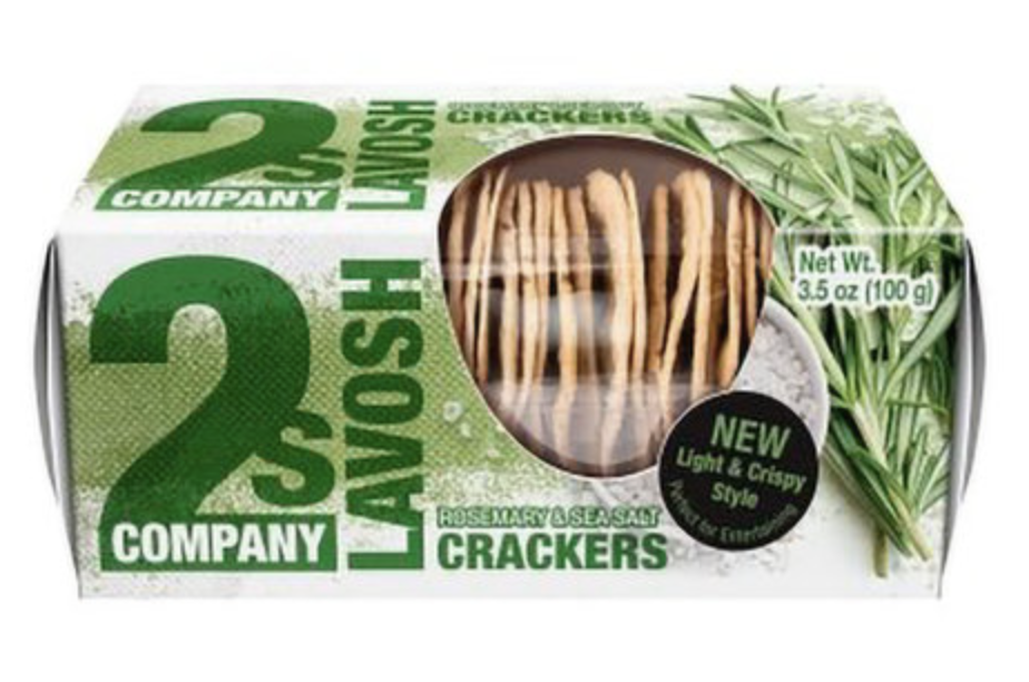 2s Company Lavosh Rosemary Sea Salt Crackers - 3.5 Oz