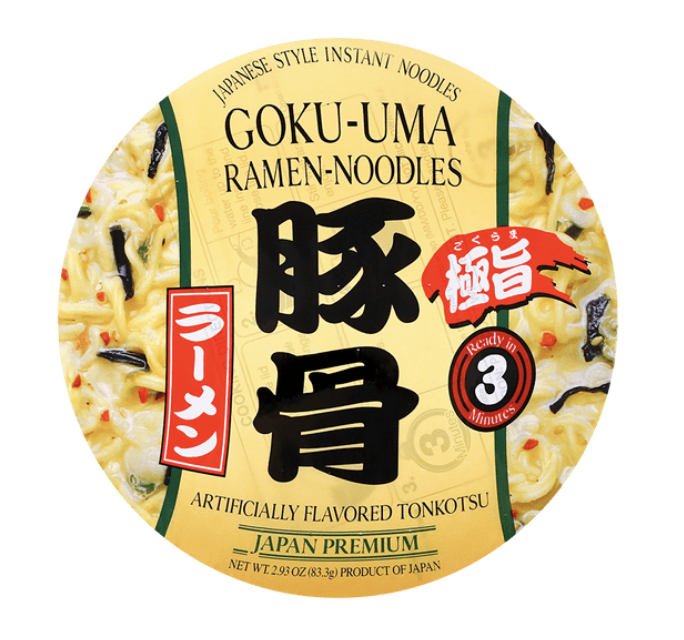 Shirakiku Goku-Uma Japanese Style Instant Noodle Bowl Tonkotsu - 2.92 OZ