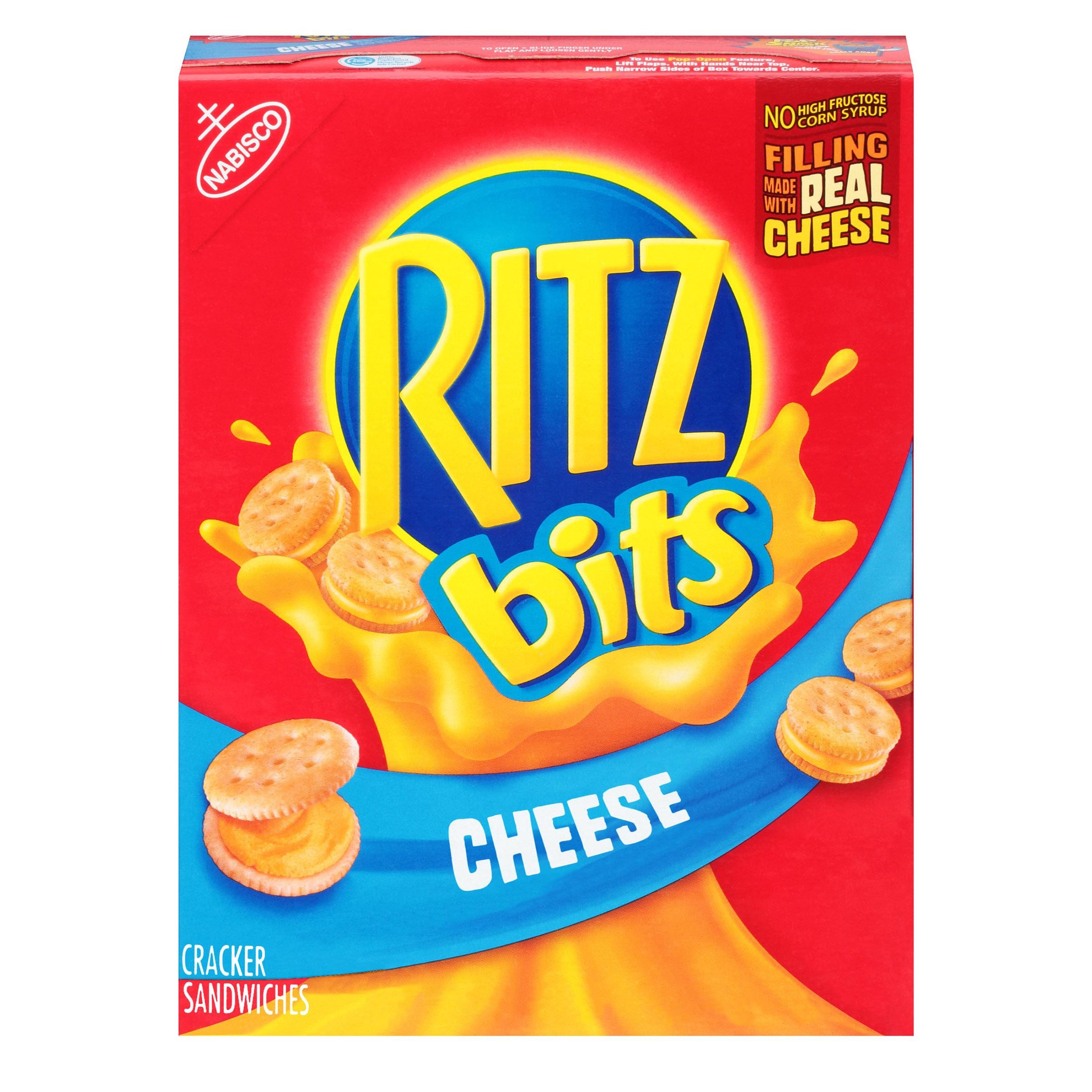 Nabisco RITZ Bits Cracker Sandwiches, Cheese Flavor - 8.8 Oz