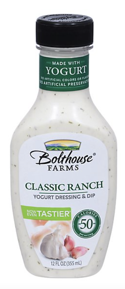 Bolthouse Refrigerated Yogurt Salad Dressing & Dip, Classic Ranch - 12 Fl Oz