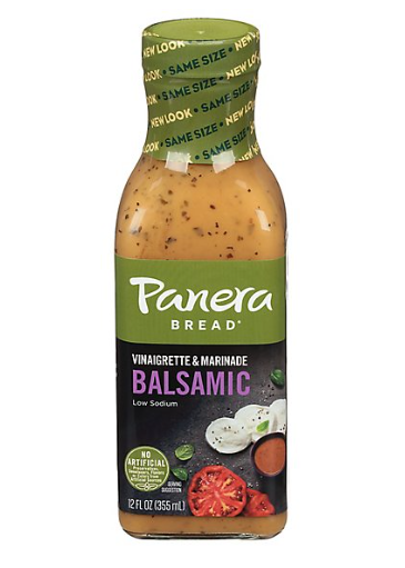 Panera Refrigerated Salad Dressing, Balsamic Low Sodium - 12 Fl Oz