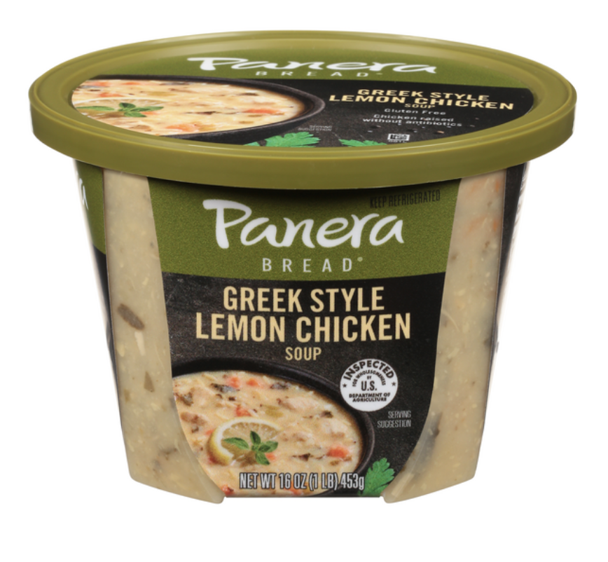 Panera Greek Style Lemon Chicken Soup - 16 oz