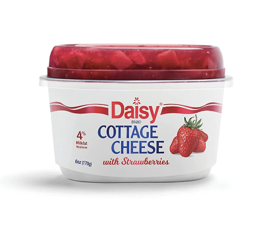 Daisy Cottage Cheese with Strawberry Kosher - 6 Oz