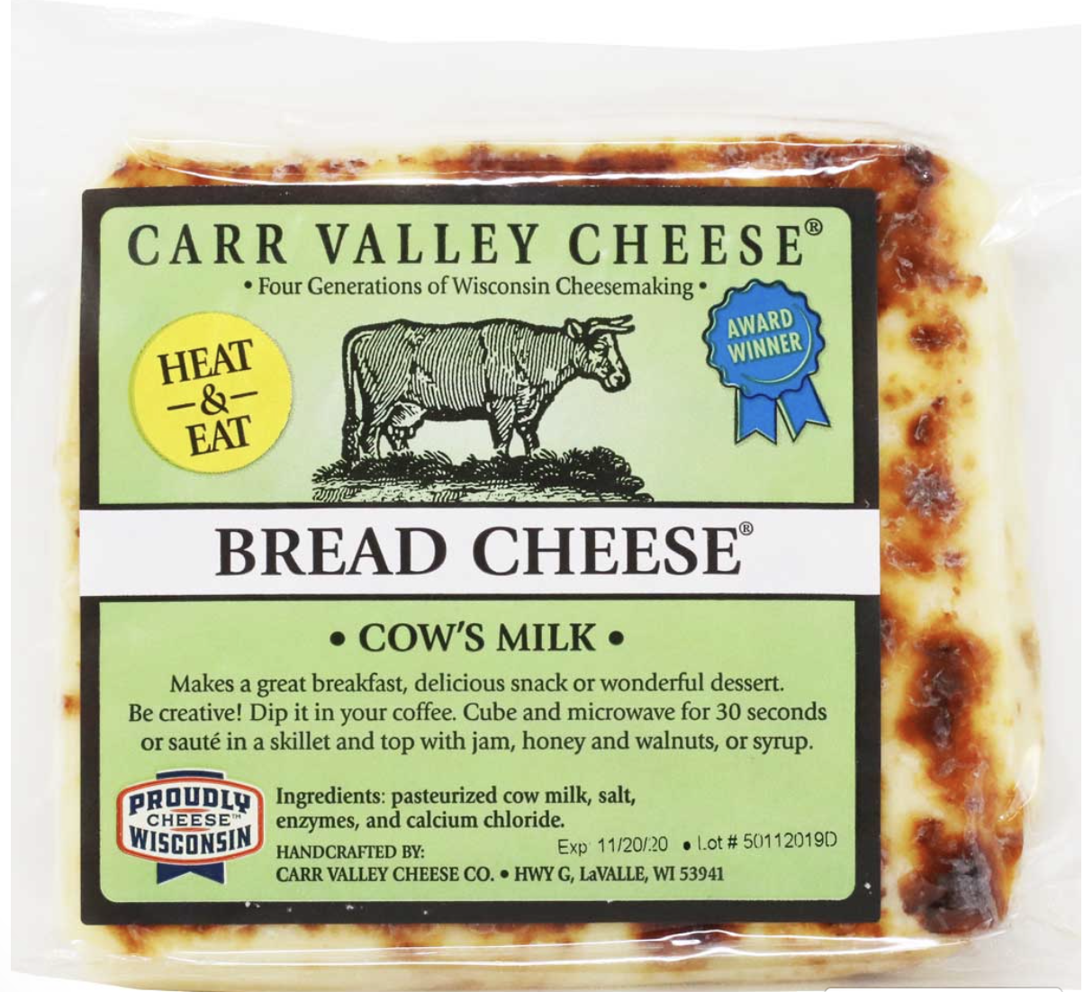 Carr Valley Bread Cheese - 6 oz