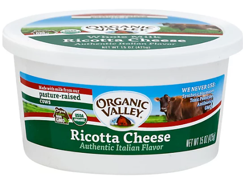 Organic Valley Ricotta Cheese - 15 oz