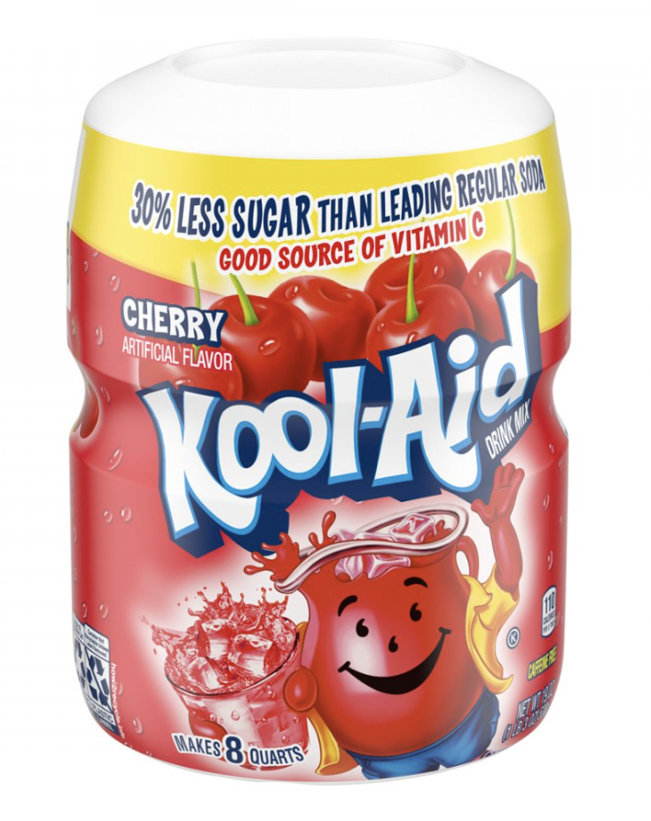 Kool-Aid Less Sugar Drink Mix Cherry Gluten Free - 19 Oz