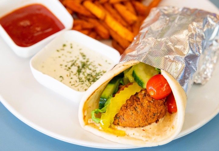 BOCO FALAFEL & HUMMUS WRAP [V] [GFOA] [DF]