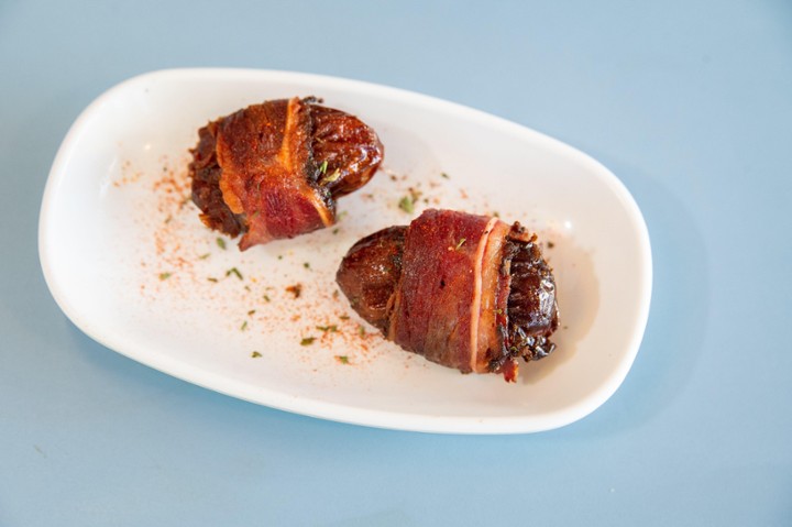 Beef Bacon Wrapped Cheese Dates