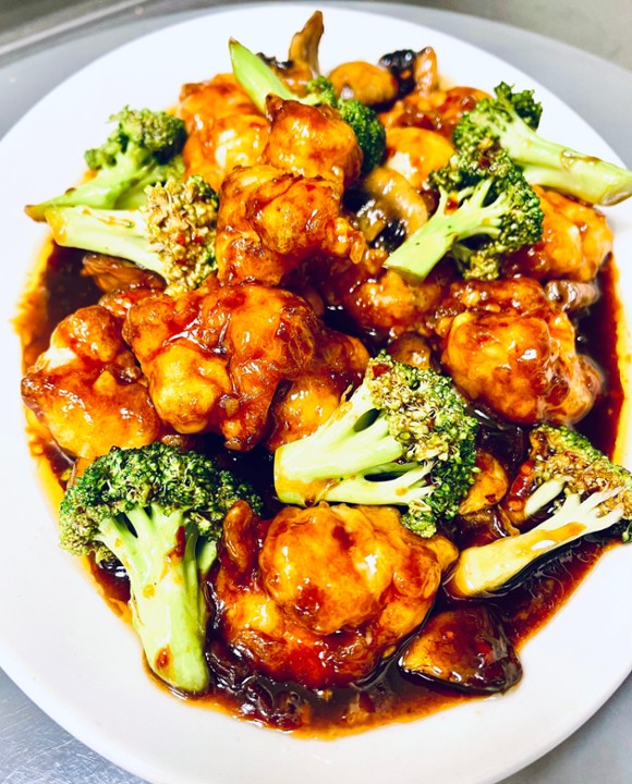 crispy shrimp and broccoli