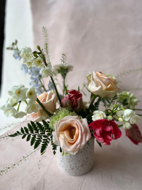Spring Blooms-medium vase arrangement