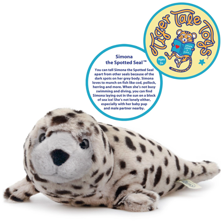 Simona the Spotted Seal | 15 Inch Stuffed Animal Plush