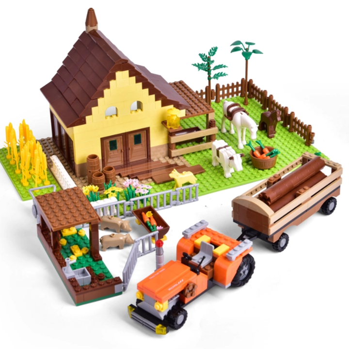 Farm With Tractor Building Blocks - 107