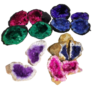 1/2 Dyed Geode From Morocco