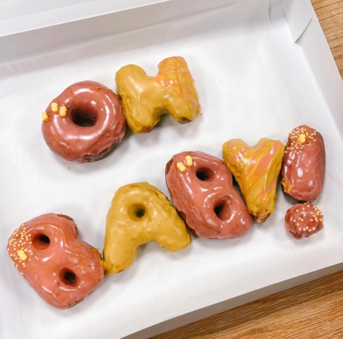 Vegan Letter Donuts