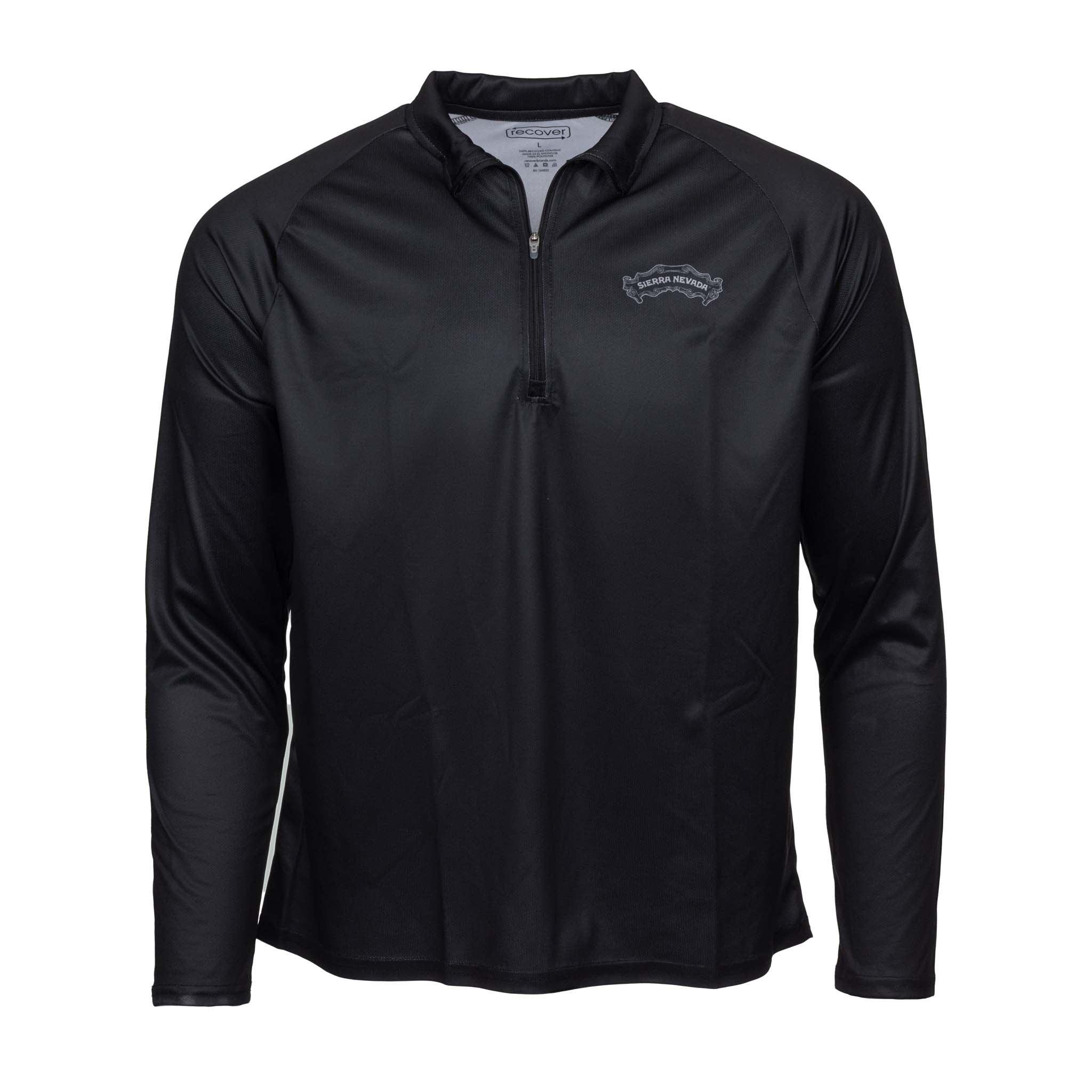 Recover Sport 1/4 Zip Black Pullover - XL