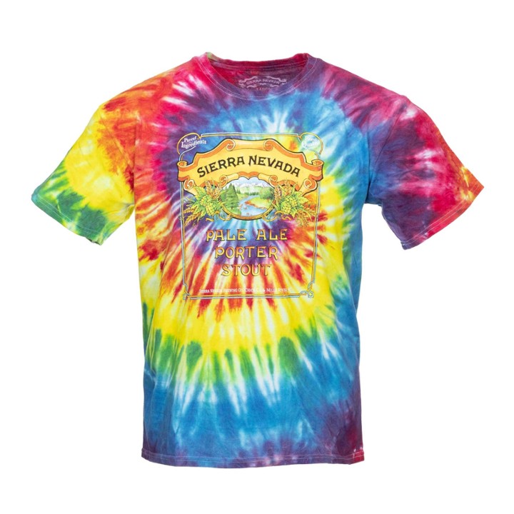 Pale-Porter-Stout Tie Dye T-Shirt - M