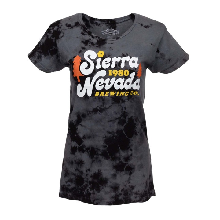 Acid Washed Retro Shirt Black Women's - L