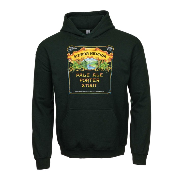 Pale-Porter-Stout Hooded Sweatshirt Forest Green - S