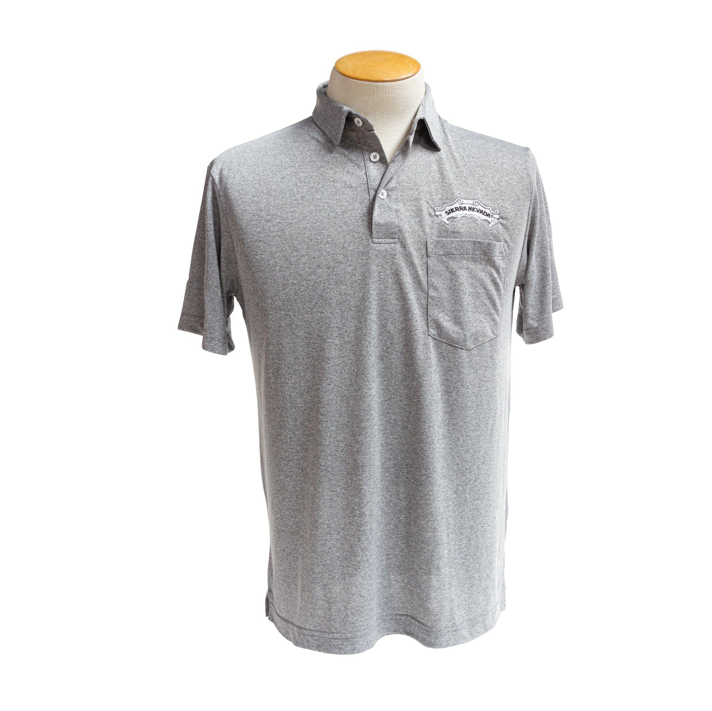 Recover Sport Polo Heathered Grey - S, Heather Grey