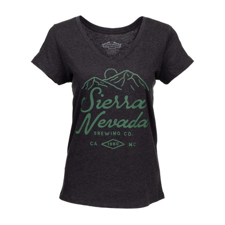 1980 Mountain V Neck Dark Grey Women's - M