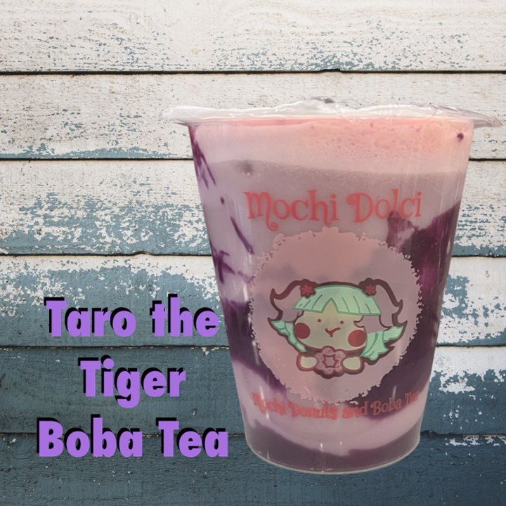 Taro the Tiger Bubble Tea