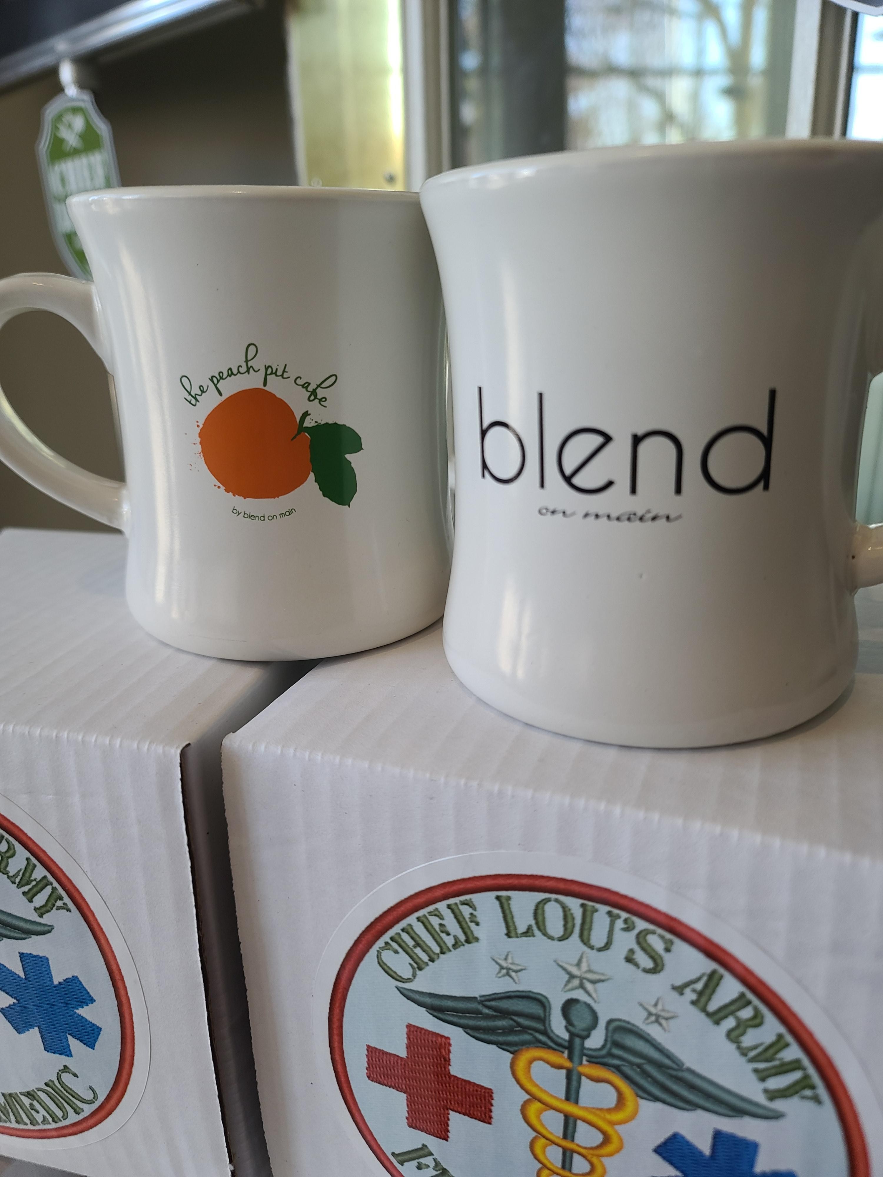 Peach Pit/ blend coffee mug
