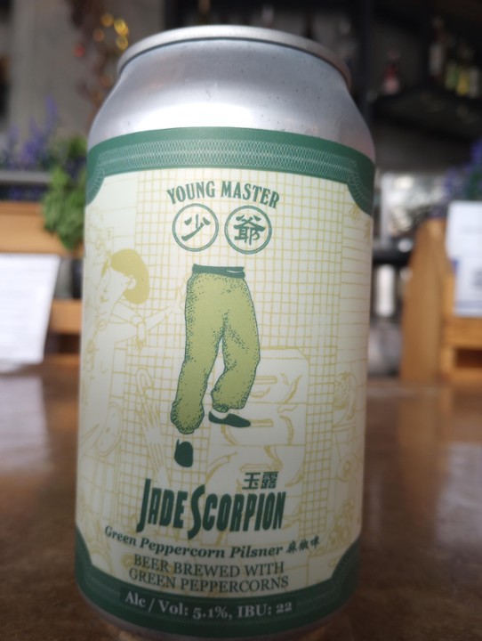 Jade Scorpion Green Peppercorn Pilsner-Young Master Brewery