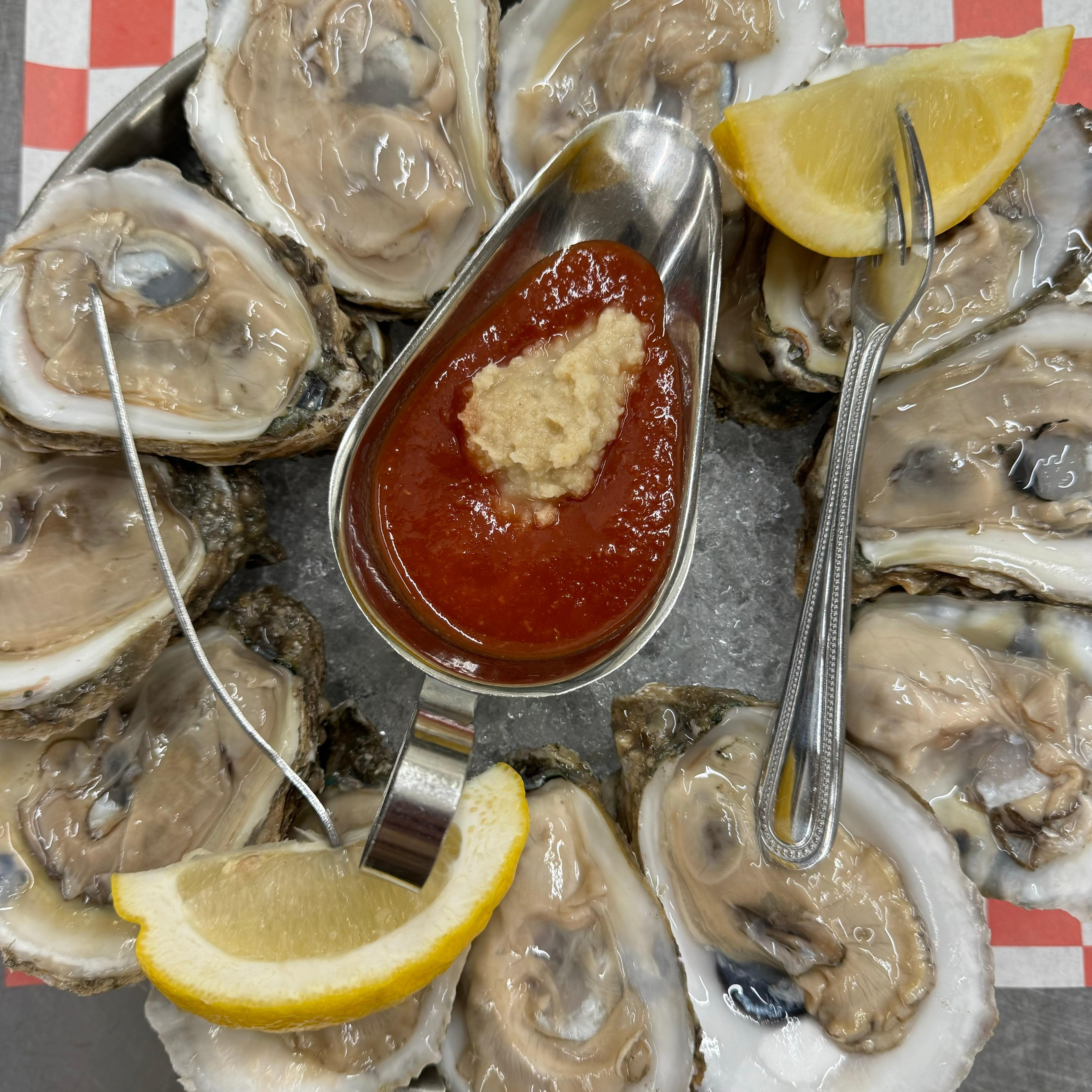 (6) Oyster On The Half Shell