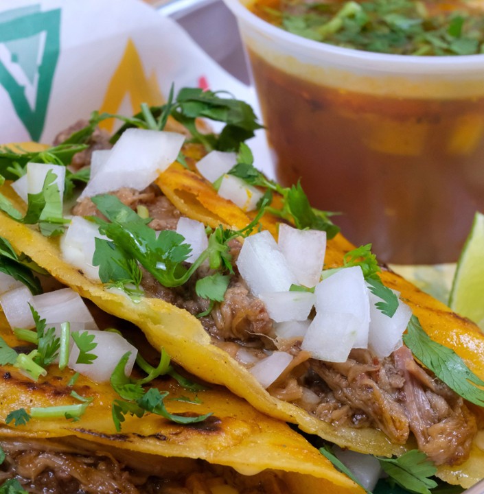 (3) Birria Taco (Birria de Res)