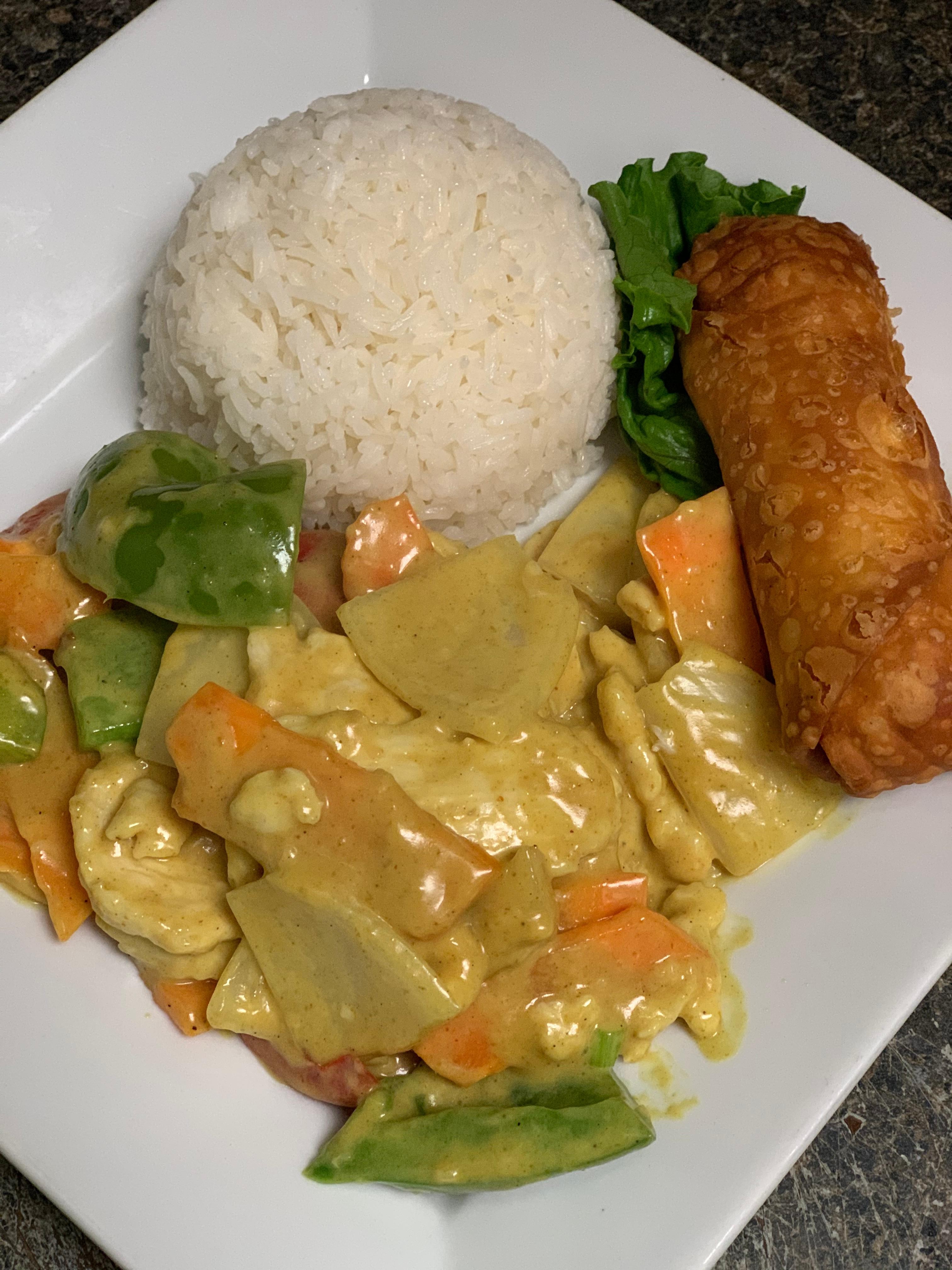 Dinner Combo Curry Chicken