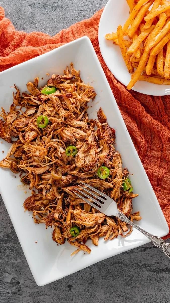 Slow Smoked Pulled Chicken Dinner